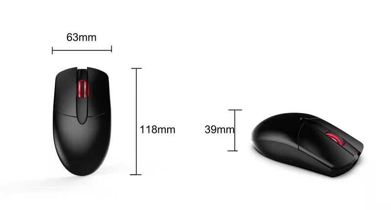 Leegicst Wired Optical Computer Mouse - M102 3-Button USB Corded Computer Mice for Computers laptops Chromebook MacBook PC Computer (Black) Black