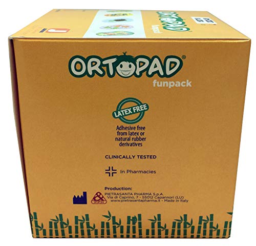 Ortopad® Bamboo Fun Pack Eye Patches, 50/Box (Medium Size, 2-4 yrs) Hedgehog Pack