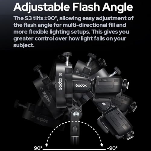 Godox S3 Speedlite Bracket Bowens Mount Holder (𝐒𝟐 𝐔𝐩𝐠𝐫𝐚𝐝𝐞𝐝 ) 1 PC