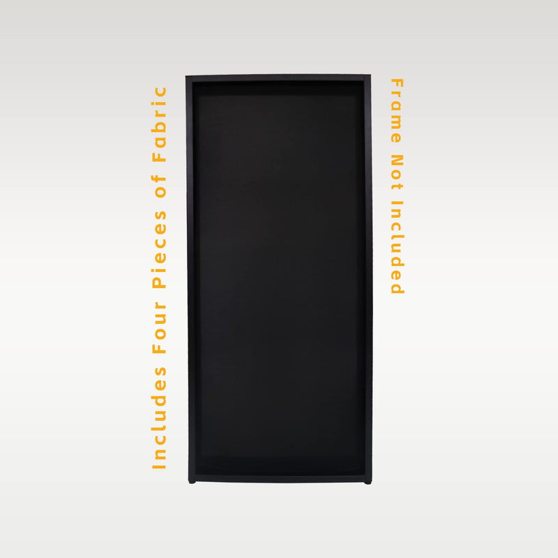 Black DJ Facade Scrim DJ Booth Scrim 19.5"x 44.2" w/Small Bag Black