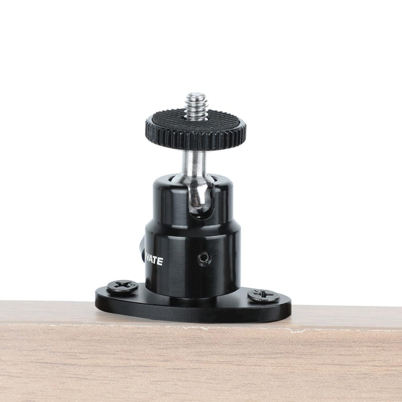 CAMVATE 1/4"-20 Mini Ball Head with Ceiling Mount for CCTV & Video Wall Monitors Mount(4 Pieces)-24005