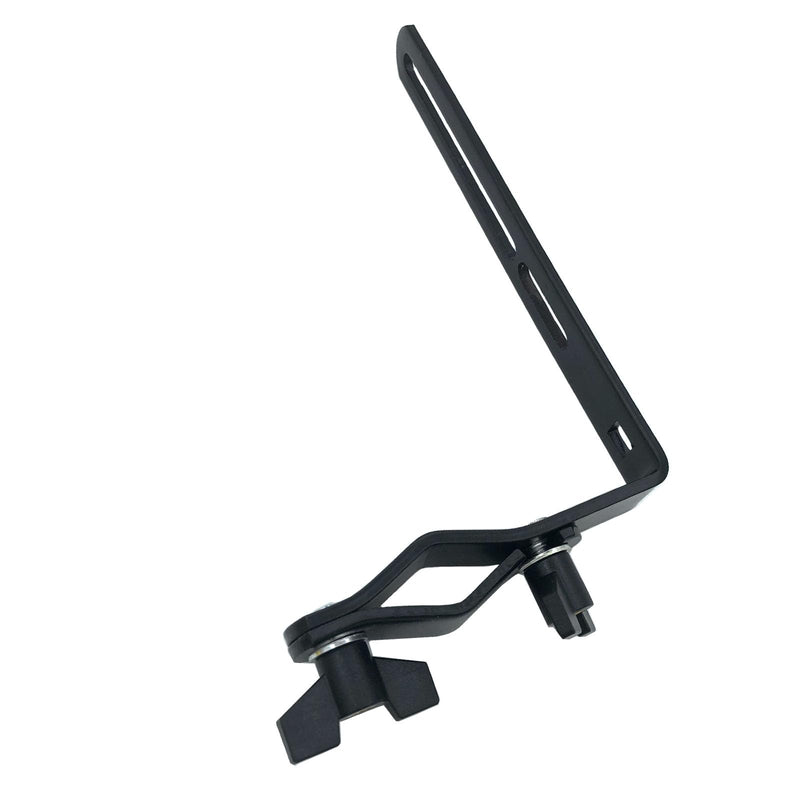 Plastic Percussion Cowbell with Clamping Mount Bracket Kit Include 3.27inch Red Jam Block, 4.4inch Yellow Jam Block and L Shape Percussion Mount Bracket for Drum Set Double Plastic Red-Yellow