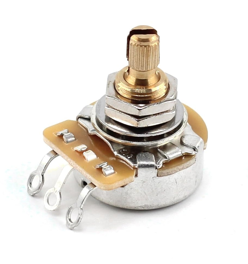 4x TAOT Custom CTS 500K Pot 3/8” Short Split Shaft Audio Taper 10% Tolerance Clear Stamping