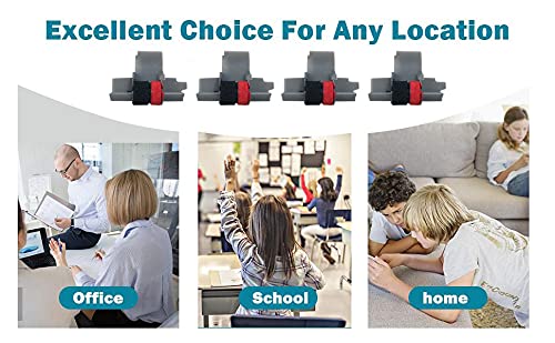 IR-40T Ink Roller, Black and Red Compatible with Canon P23-DH V Calculator, Casio HR-100TM, HR-150TM (3 Pack)