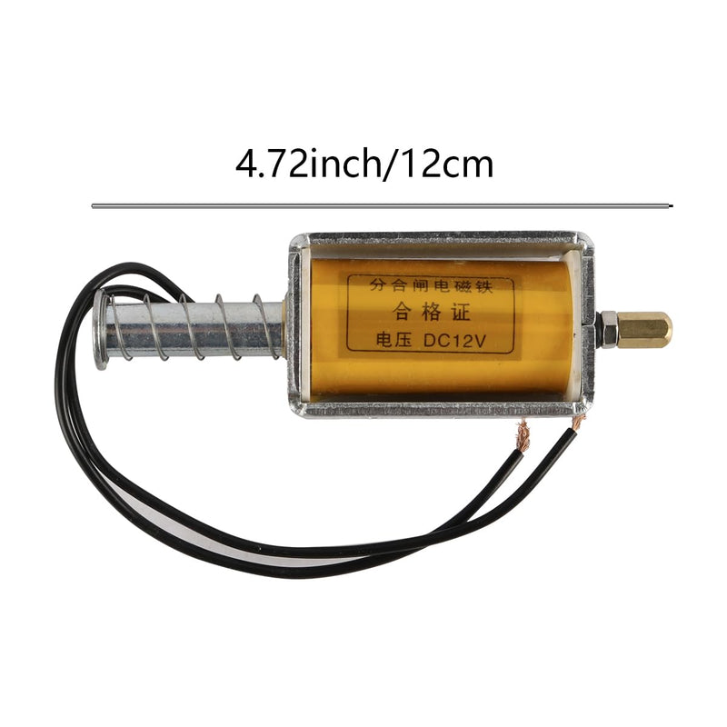 [AUSTRALIA] - Laroal DC 12V 35mm Hub Electromagnet VS1 Load Switch Electromagnetic Coil Push Pull Electromagnetic Coil with Spring Return 8A for Vending Machines, Transport Equipment 