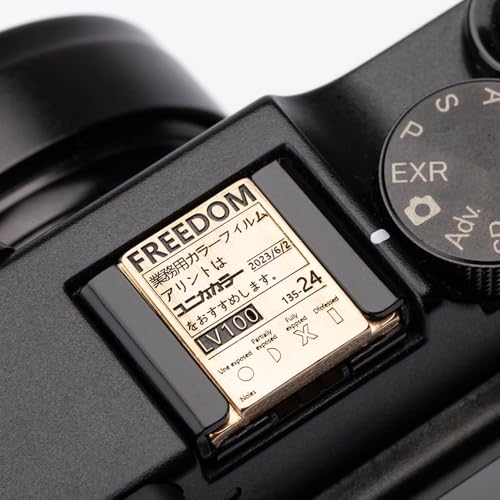 Viewfinder Sunrise Pattern Camera hot Shoe Cover for Fujifilm X100VI XT5 XT4 XT30 XT50 XE3,for Nikon zf df (01-Copper Alloy) 01-Copper Alloy