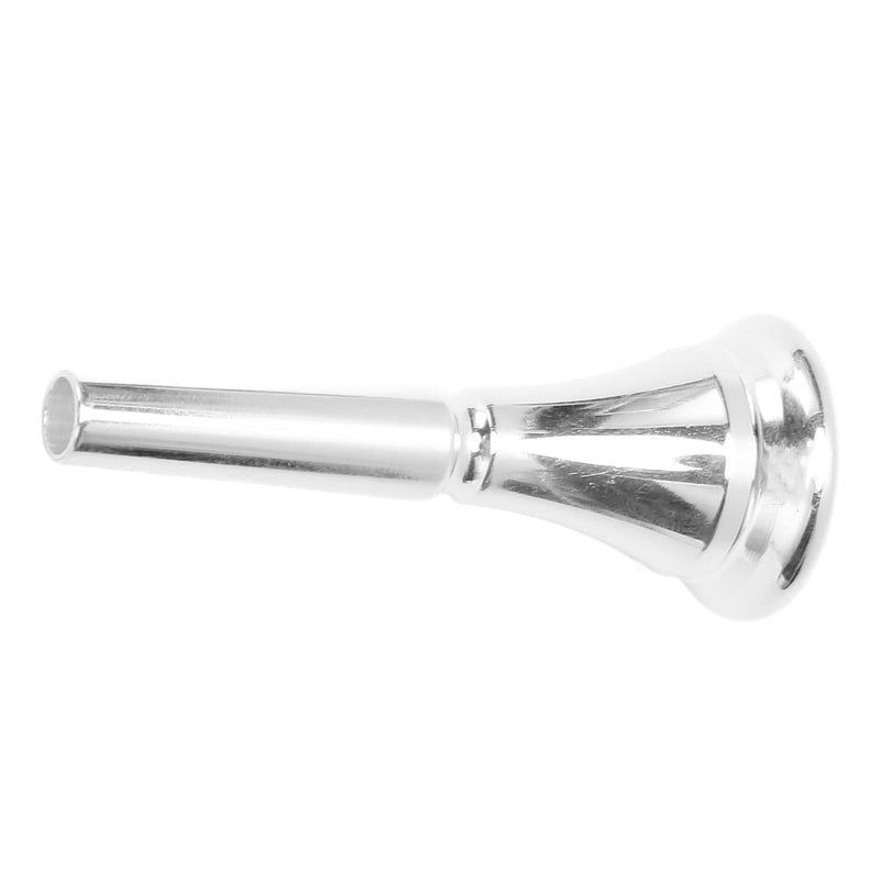 Silver Horn French Horn Mouthpiece Brass Standard Replacement for Novice and Professional Players Silver