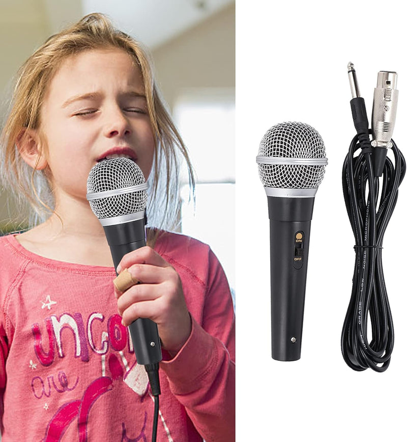Professional Dynamic Karaoke Vocal Microphone with Cable. Metal Body (Blue/Grey) Blue/Grey