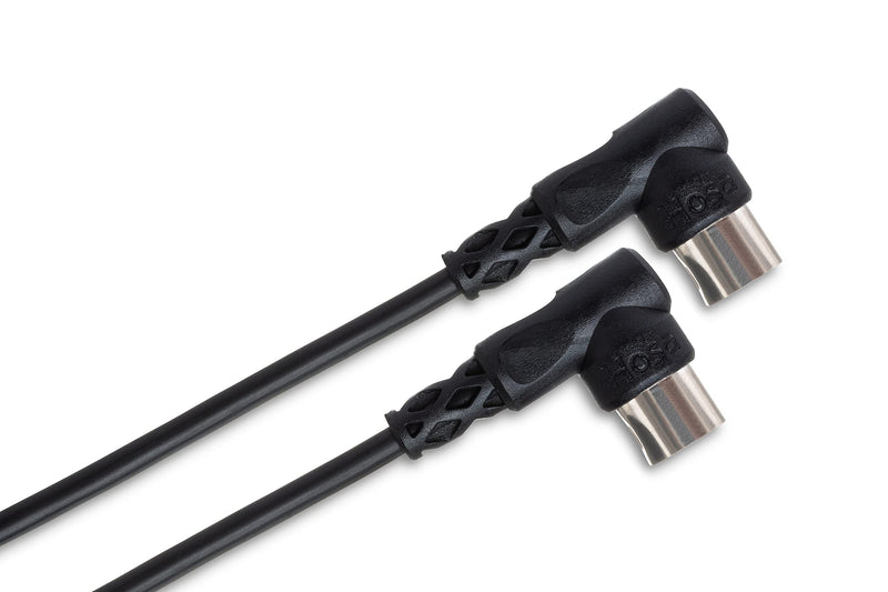 Hosa MDR110 Right-Angle MIDI Cable - 10 Feet 3m