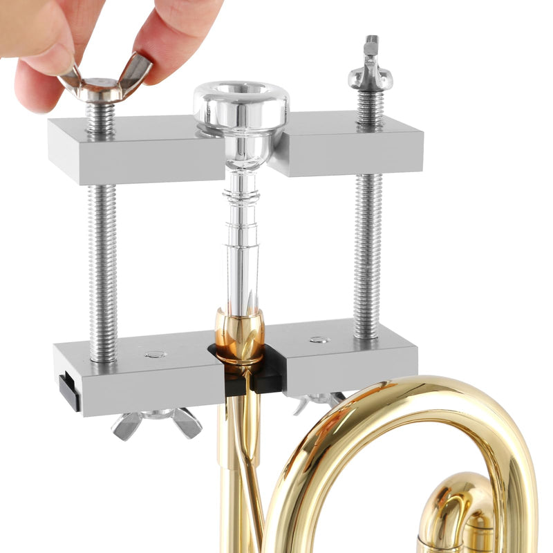 EASTROCK Trumpet Mouthpiece Puller Tool Mouthpiece Remover for Brass-Wind Instrument Silver