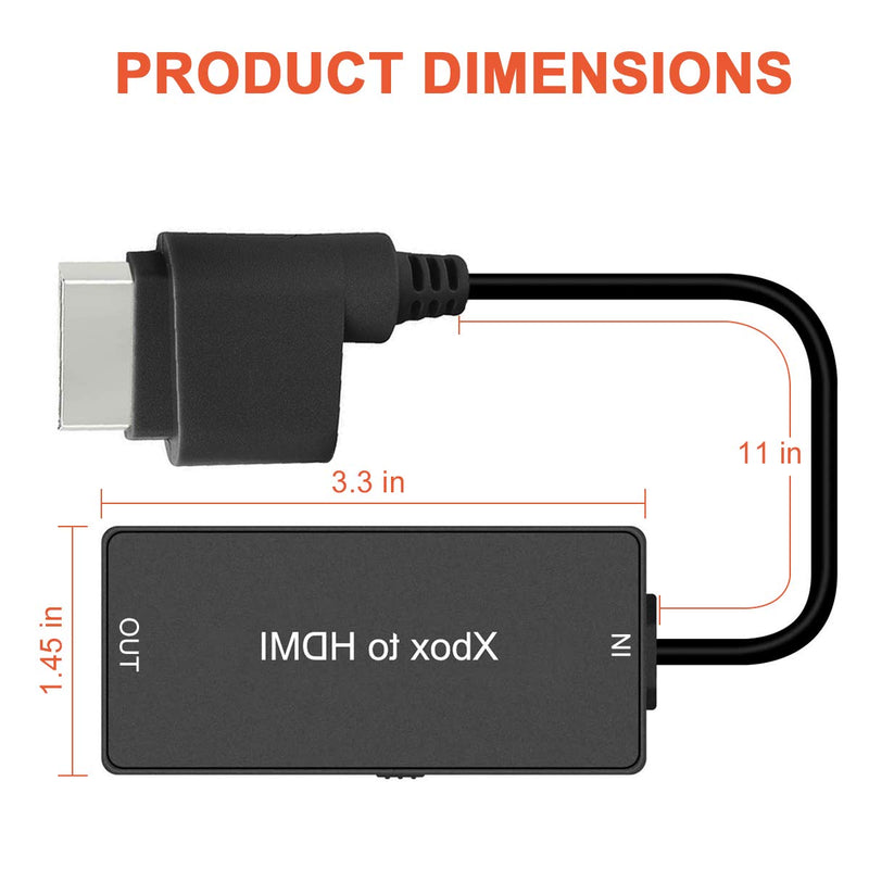 ZUZONG Xbox 360 to HDMI Converter, HD Link Cable for Xbox360 HDMI Adapter Support 720P/1080P, Compatible with Xbox 360 and Slim