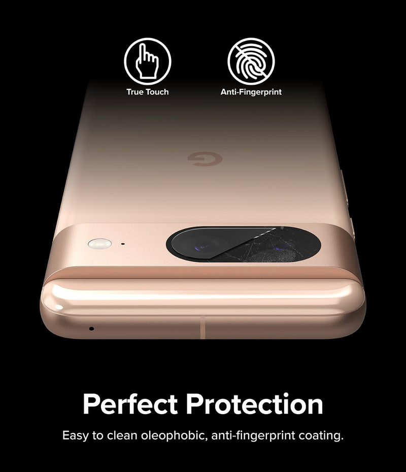 Ringke Camera Glass [Multi-Layer Protection] Compatible with Google Pixel 8 Camera Lens Protector, Tempered Glass Cover - 3 Pack