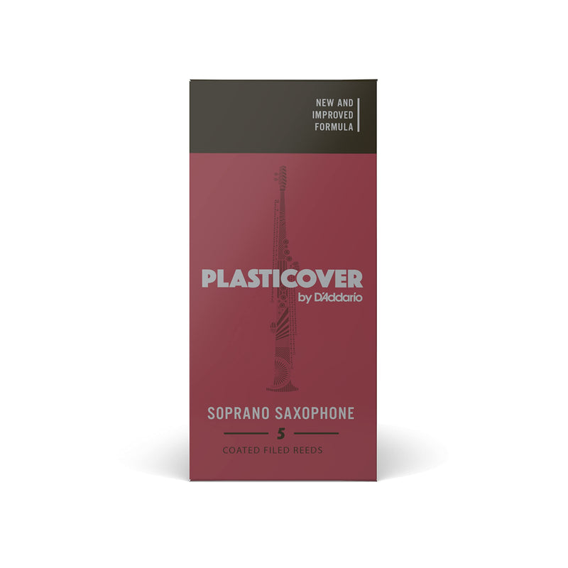 [AUSTRALIA] - D’Addario Woodwinds Plasticover Soprano Sax Reeds, Strength 2.0, 5-pack 