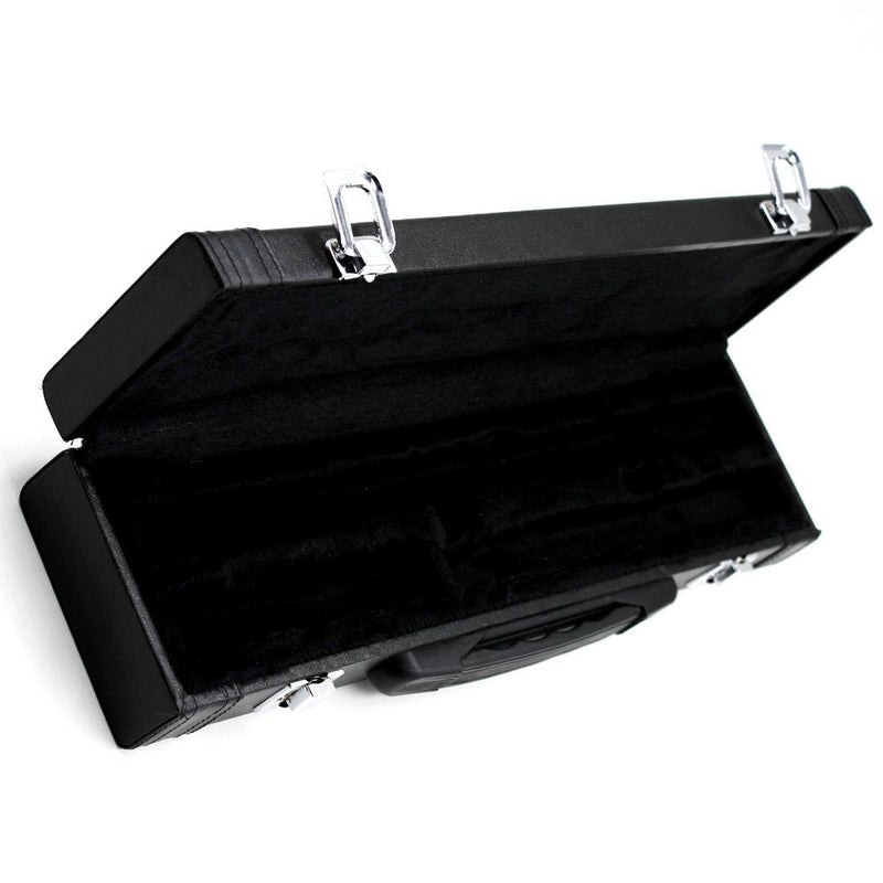 Portable Gig Bag Box Leather for Western Concert Flute with Buckle Foam Cotton Padded and Durable Flute Protector