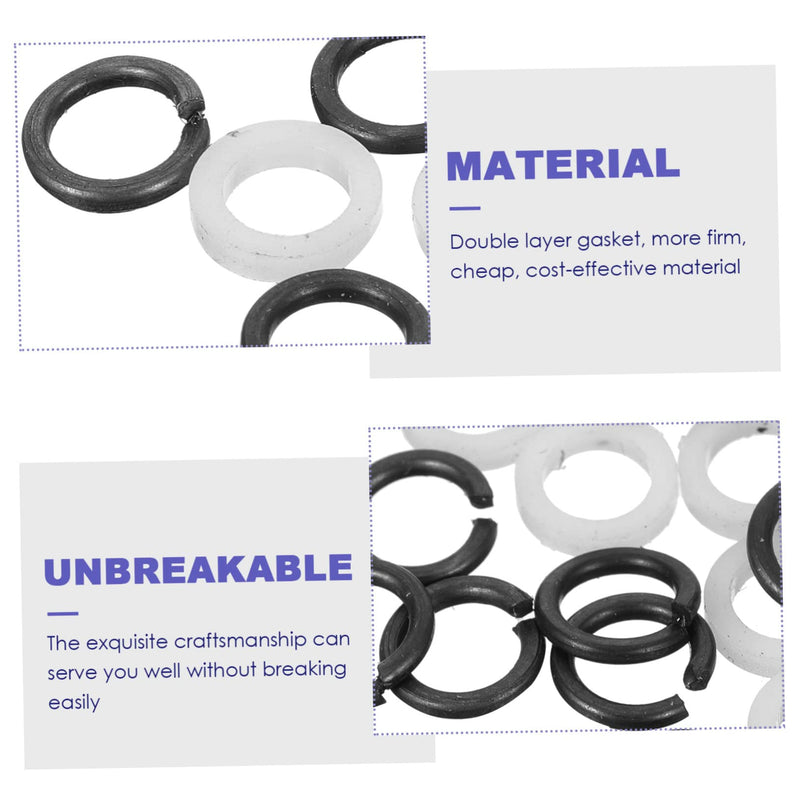 [AUSTRALIA] - Guitar Tuner Washer Replacement Double Layer Plastic and Metal Gaskets Acoustic Electric Guitar Tuning Peg Spacer 0.27X0.27X0.03In Easy Installation 