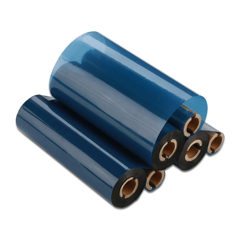 4.33" x 244' Thermal Transfer Ribbon - 1 Roll. Resin Enhanced Wax 1/2 Inch Core Ink Out for Zebra Eltron Datamax Zebra GC420t GK420t GX420t TLP2442 TLP2844