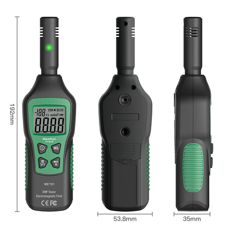 Geiger Counter, EMF Meter Radiation Detector 3 in 1 Digital Radiation Detector Rechargeable Digital Detector Mini EMF Detector with LCD Backlight for Home, Office, Outdoor