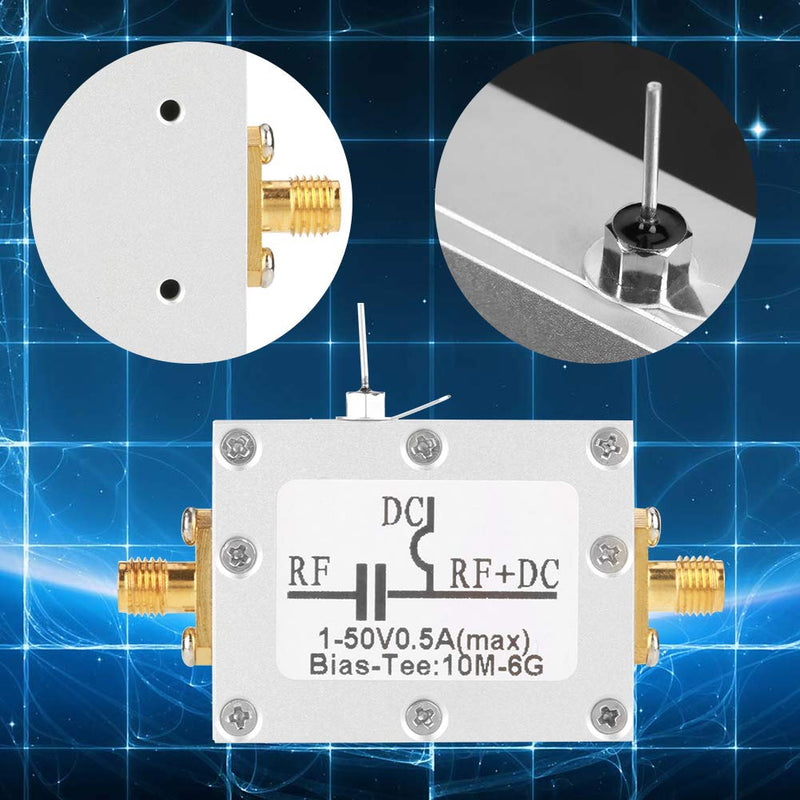 Bias Tee 1 Piece 10MHz 6GHz Broadband O-Frequency Wave Coaxial Polarisation