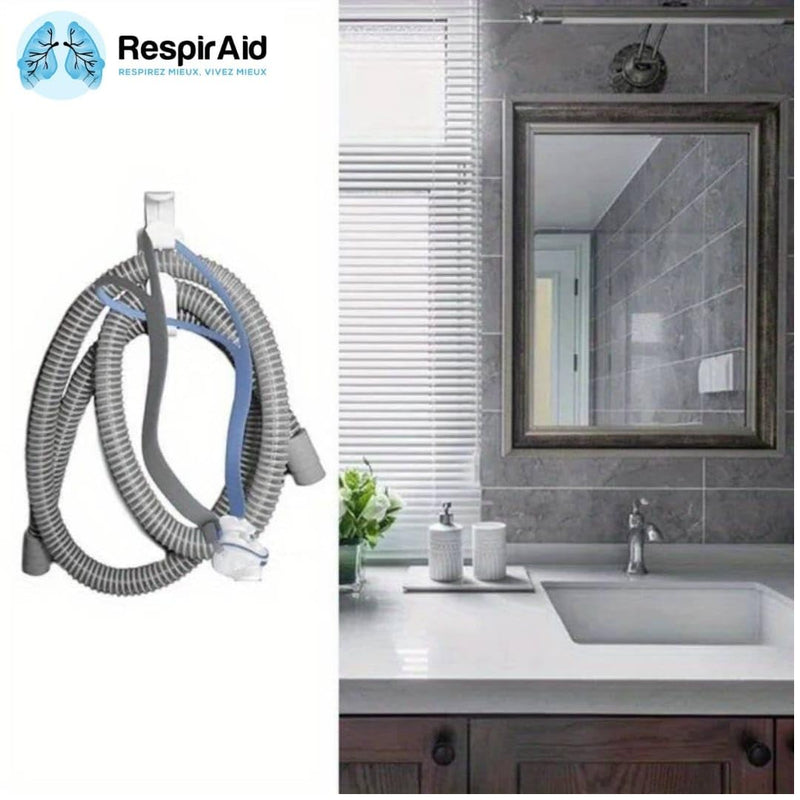 Complete CPAP Cleaning Kit – Compatible with ResMed & AirSense – Includes CPAP Hose, Tube Cleaning Brushes, Mask Wipes Bag, Wall Mounts & Hose Clips