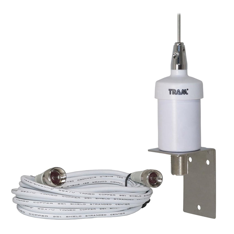 Tram 1600-HC Pretuned 35-Inch VHF Fiberglass Antenna with RG58 Cable and PL-259 Connectors