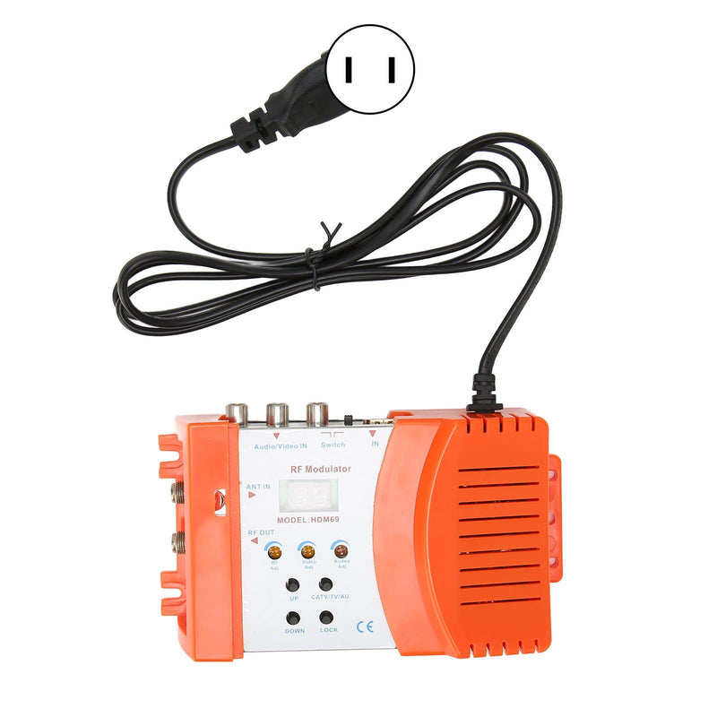 RF Modulator HDMI Modulator for PAL NTSC Format, AV to RF Coaxial Converter, w/Antenna in/Out & Channel Switch, HDMI to RF, for Home TV, HDTV Tuner, Game Console PS3 AC 90‑240V