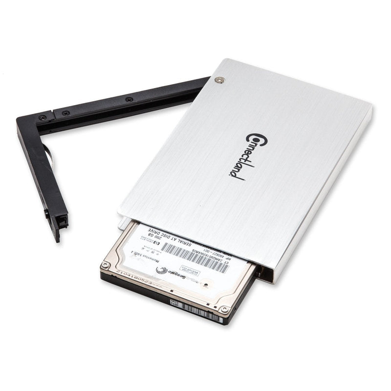Connectland CL-ENC25035 USB 3.0 2.5" SATA III 6Gbps HDD External Enclosure Tool Less Installation, Aluminum