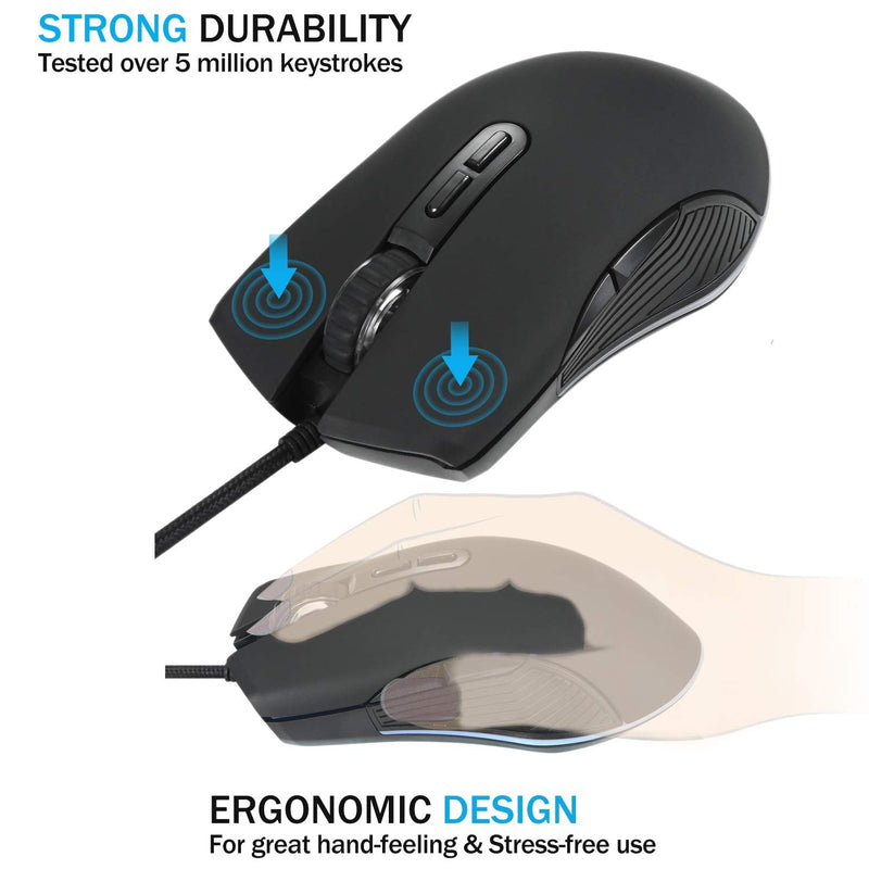 ValueRays USB C Heated Mouse Pro, All Type-C Device Computer Port, Mouse Hand Warmer (Includes ONE Standard USB Adapter) New 2020 Design!