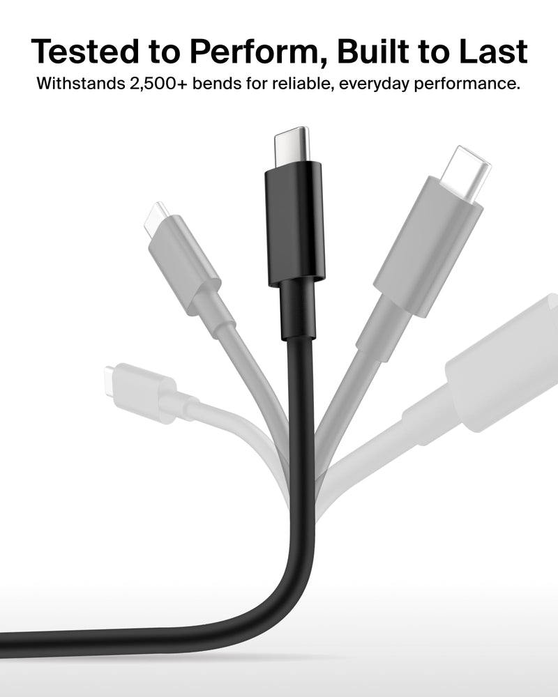 Belkin USB-C to HDMI Cable, 6.6ft | Connects USB-C laptop to HDMI TV or monitor, supports 4K video, compatible with MacBook, Chromebook, and PC