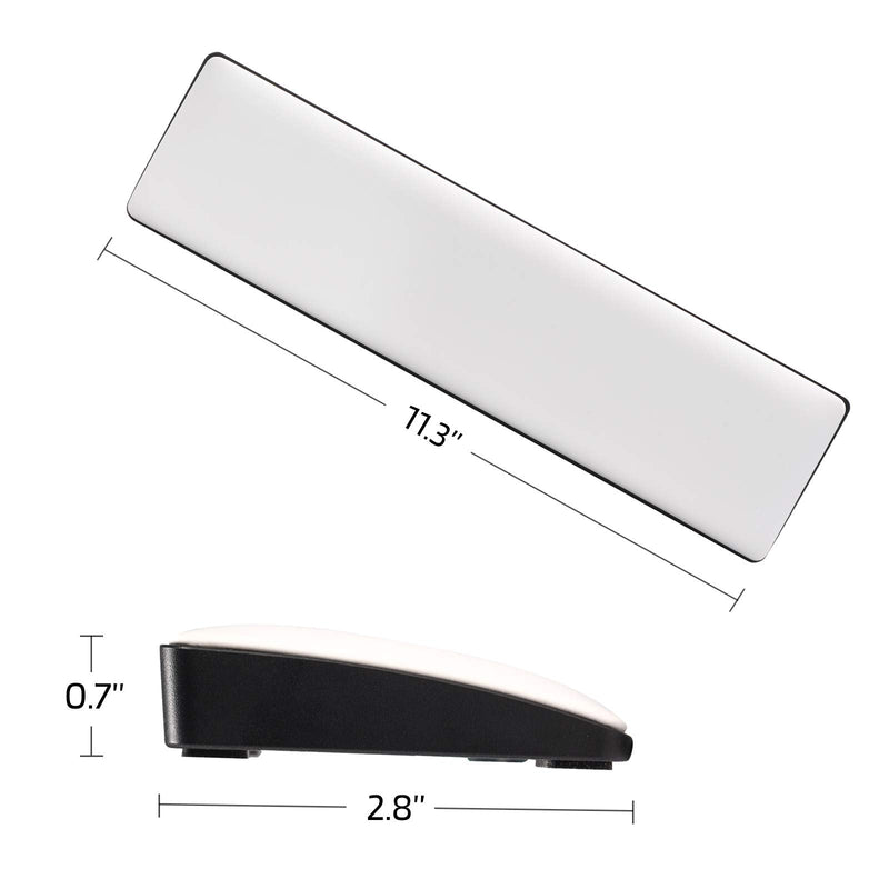 LTC Keyboard Wrist Rest, Cushion Support Pads for Keyboard, for Office, Gaming, Computer PC Laptop Mac Typing, with PU Leather & Anti-Slip Rubber Base, Angle Inclined (60% Compact, White) 60% Compact
