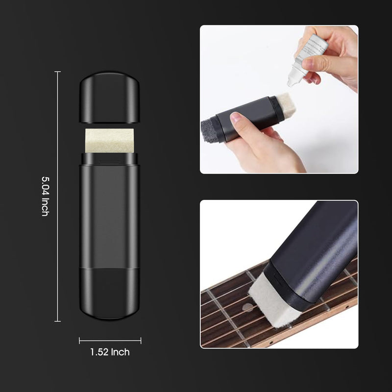 Deviser Guitar Cleaner Spray,All IN ONE Kit 4 OZ,fretboard Lemon oil,Polish,Guitar String-cleaner,Cleaning Brush,Cleaning cloth for guitar cleaning and maintenance 120ml set
