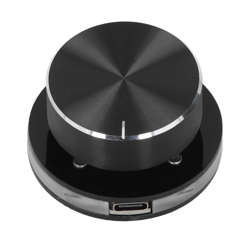 USB Volume Control Knob Multimedia Controller with RGB Light for Android PC External Media