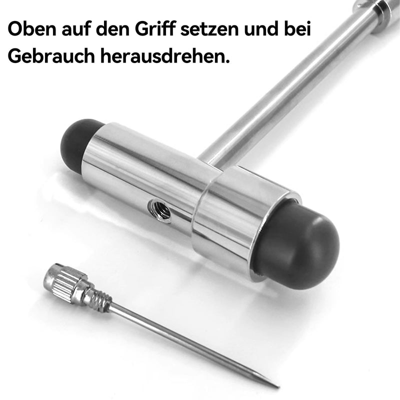 COZERI Trömner Neurological Reflex Hammer, Multifunctional Medical Reflex Diagnostic Hammer with Double Plastic Head, Percussion Hammer for Neuro Reflex Tests