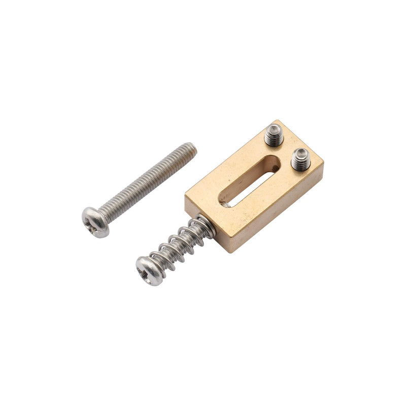 [AUSTRALIA] - Musiclily Ultra 10.8mm Guitar Bridge Saddles Brass Tremolo Bridge Saddle for Stratocaster Strat ST Telecaster Tele TL Style Electric Guitar, Original Color (Set of 6) 
