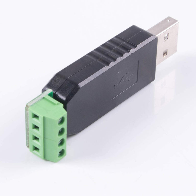USB to RS232 Serial Adapter 4 Pin Terminal Block TXD RXD GND VCC Pinout with FTDI Chip Support Windows XP/Android/Window7/8/10/Mac OS/Vista