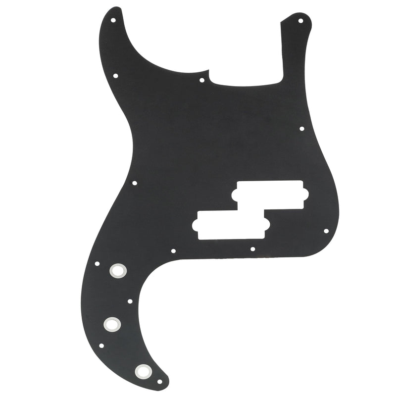 Musiclily Ultra 13 Holes Anodized Aluminum P-Bass Pickguard for American Fender Standard Precision Bass, Black