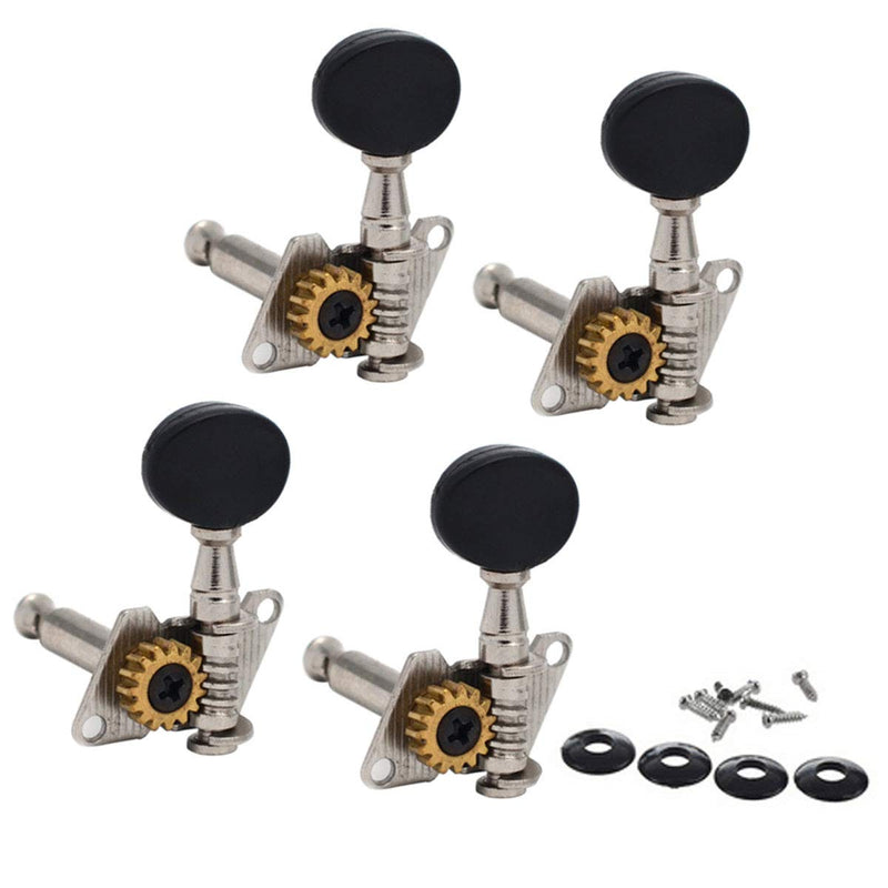 Artibetter 4pcs Ukulele Tuning Pegs Tuner Opened Machine Heads Knobs Tuning Keys for Ukulele 4 String Guitar Parts