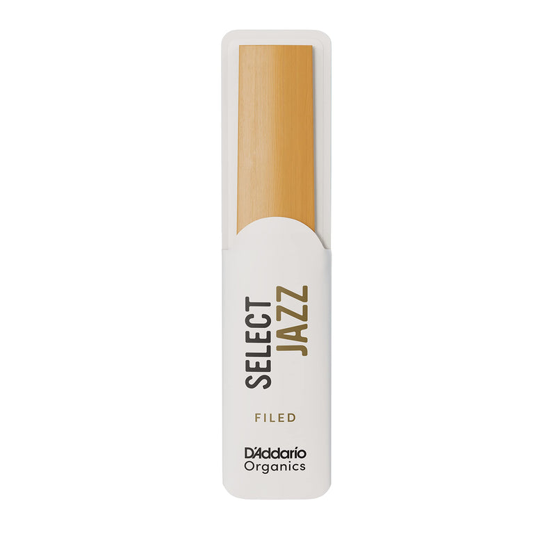 D'Addario Organic Select Jazz Filed Sax 3 Medium, 5 Pack Baritone Saxophone Reeds (ORSF05BSX3M)