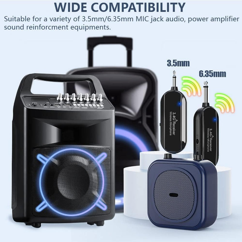 Hisonic HS100A 2.4G 40-Channel Auto-pairing Wireless Headset Microphone