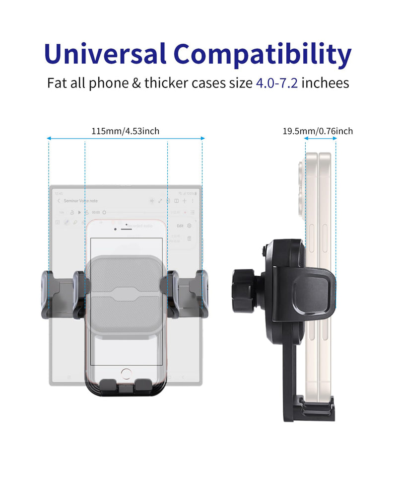 Car Phone Holder for Chevrolet Equinox/Malibu 2018-2024, 7/8" Screen Mount | Malibu 2016-2025, Universal Mechanical clip Cell phone Mount Accessories Fit iPhone Android,Automobile GPS Dashboard Cradle 7/8-inch for 2018-2024 Equinox