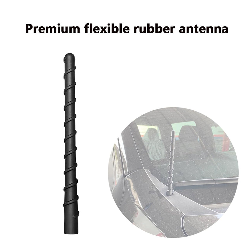 for GM Truck Short Antenna Fit for GMC Sierra 1500-3500 Denali (1999-2024) | Chevy Silverado 1500-3500 (1999-2024) | 7" Spiril Flexible Rubber Antenna, Optimized AM/FM Radio Reception Accessories
