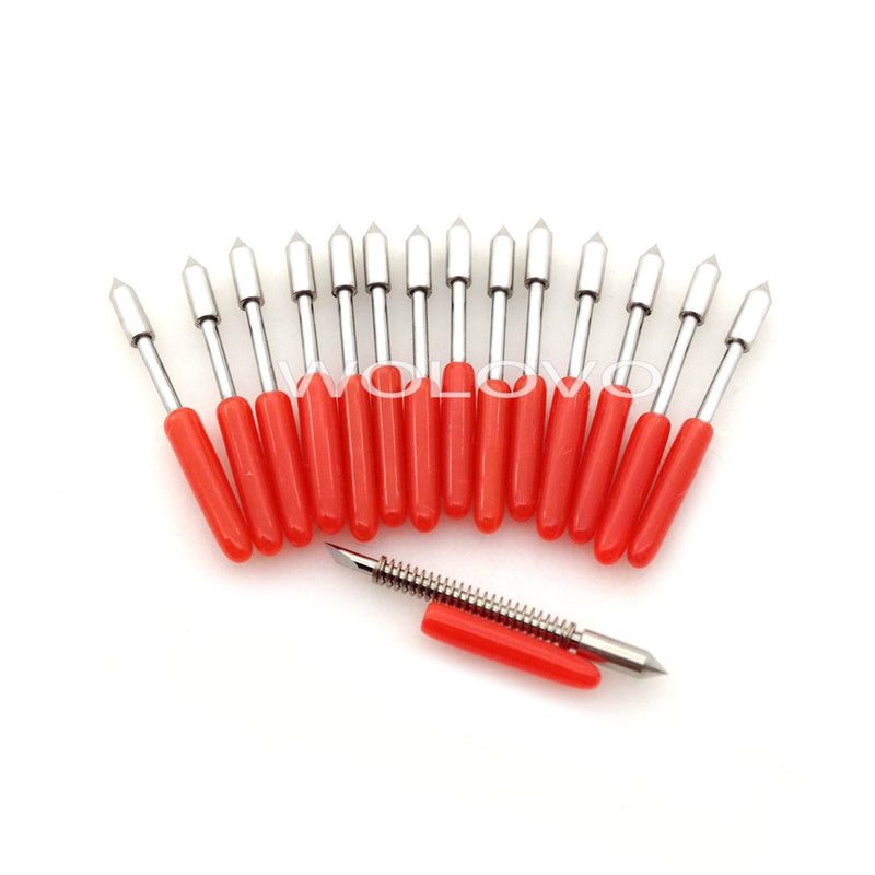 CB09 Graphtec Blade 15Pcs 45 Degree Cutting Blades for Silhouette Cameo 1 2 3/Portrait/Curio/Graphtec 6000/CE 5000-60 Plotter