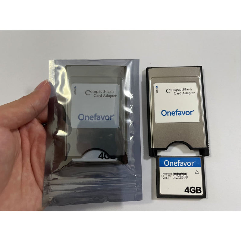 Onefavor Compact Flash to PCMCIA Ata Adapter CF to PC Card Adapter PCMCIA Ata Adapter for Cf 2 Card (Come with 4GB CF Memory Card) 4GB Compact Flash to PCMCIA