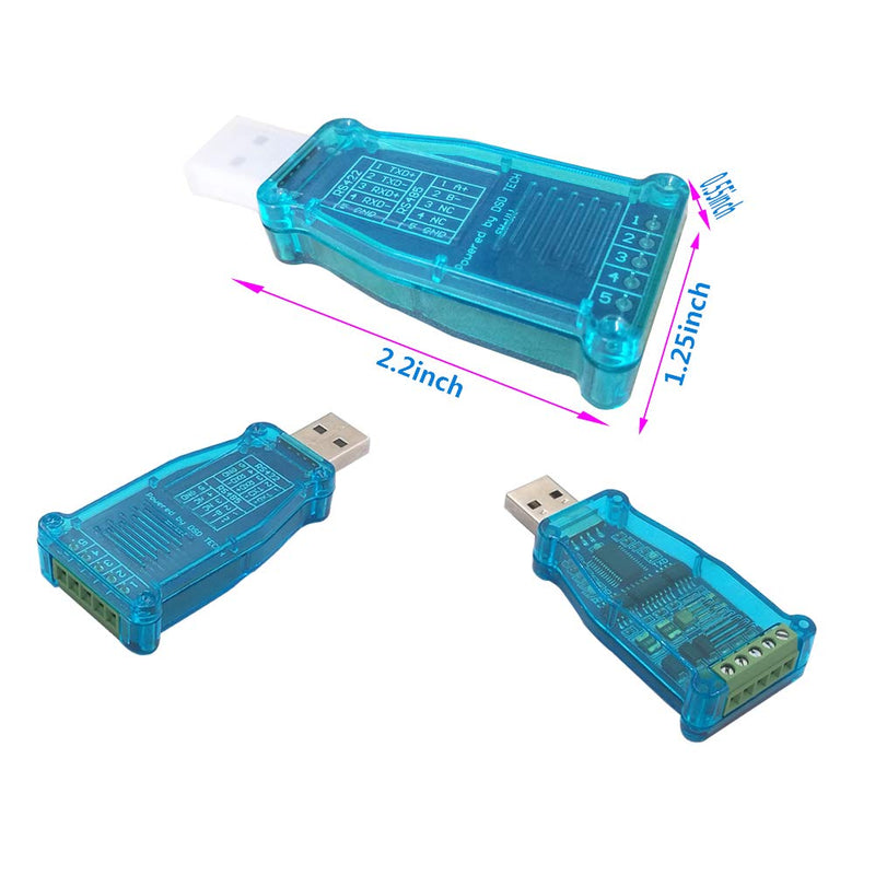 DSD TECH SH-U11 USB to RS485 RS422 Converter with FTDI FT232 Chip Compatible with Windows 10, 8, 7, XP and Mac OS X