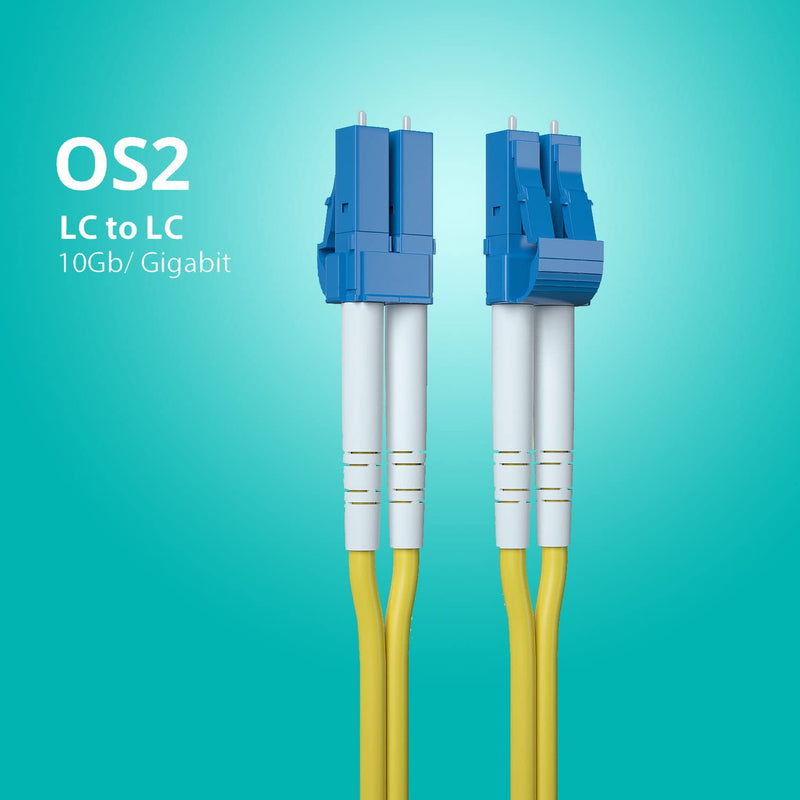 2 Pack 1.25Gb Singlemode Module with 1m OS2 LC to LC Fiber Cable, 1000BASE-LX/LH Compatible for Cisco GLC-LH-SMD, Meraki, Ubiquiti,Mikrotik, Intel, Netgear,D-Link and More