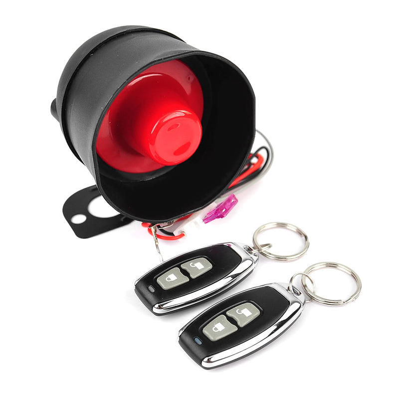 12V Car Alarm System, Anti-Theft Horn Siren with 7-Levels Sensitivity Universal Security Protection System Vehicle Alarm System with Sound