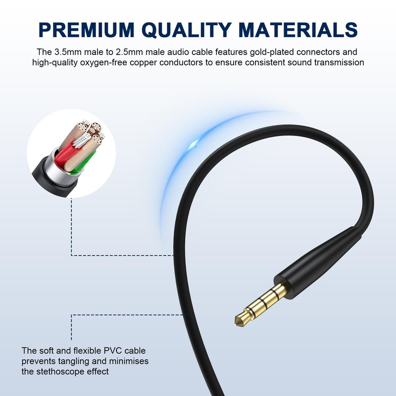 QC45 Microphone Compatible with Bose QC45 Wireless Noise Cancelling Headphones, Boom Gaming Microphone Cable with Mute Switch for PS4, PS5, PC, Xbox One Controller (QC45 Boom Mic, 3.5mm Y-Splitter)