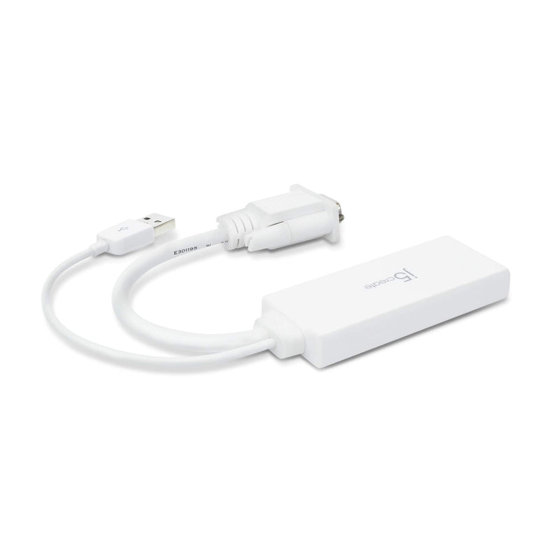 j5create HDMI to VGA Adapter- 4K 1080p @ 60 Hz | 1.62 Gbps and 2.7 Gbps | Compatible with Apple iMac or MacBook, PC, HDTV, Projectors and More