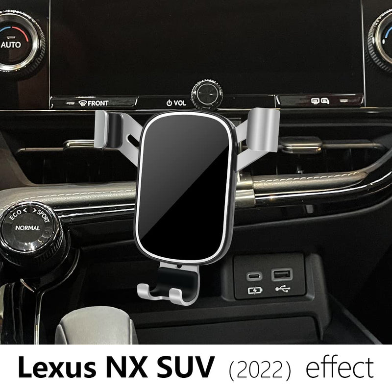 Car Phone Holder for Lexus NX 2022 2023 2024 2025 2026 NX250 NX350 NX350h NX450h+ and NX Hybrid SUV Auto Interior Accessories Cell Phones Mount Cellphone Mobile Cradle Charging Navigation Stand for 2022-2026 Lexus NX