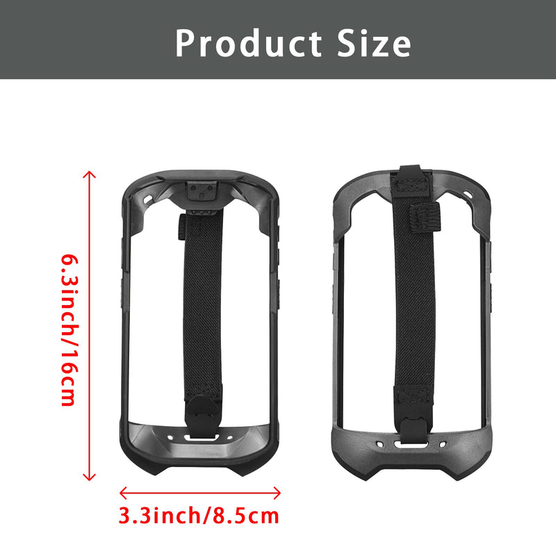 [AUSTRALIA] - Protective Cover Case Rugged Boot with Hand Strap for Zebra TC51 TC52 TC56 TC57 TC510K,Case for Handheld Barcode Touch Mobile Computer,Scanner Accessories(Black) Black 