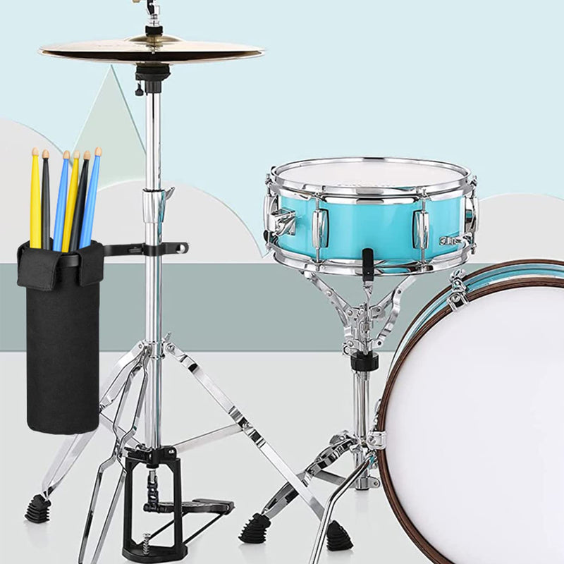 Portable Drumstick Holder Adjustable Drum Stick Bag Waterproof Oxford Fabric Black Drumstick Container Bag